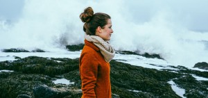 Sarah wearing the Esja Womens Jacket