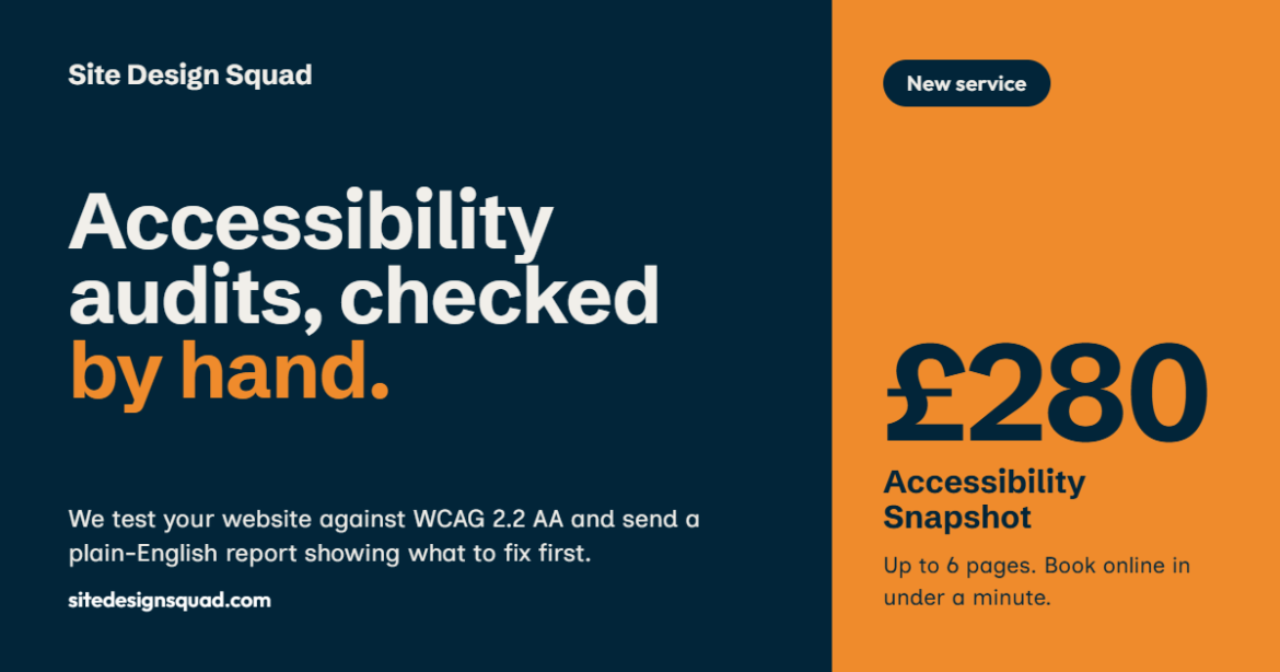 Site Design Squad Launches Hands-On Web Accessibility Audits for Small Businesses and Charities